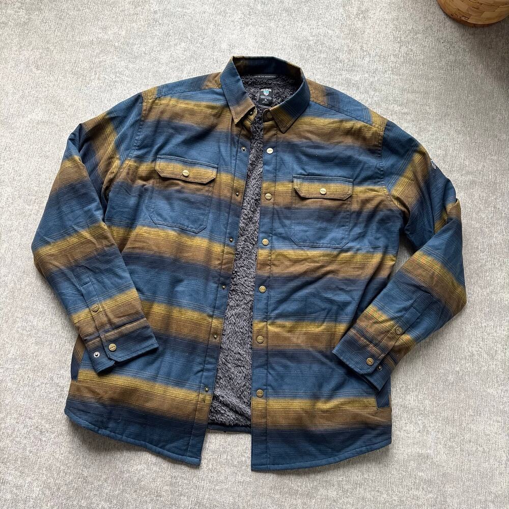 Kuhl Fleece Men’s Plaid Shirt Jacket